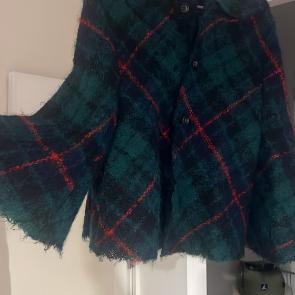 tricot comme des garcons button up cape - Picture 3 of 7